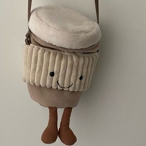 Jellycat coffee to go cup bag